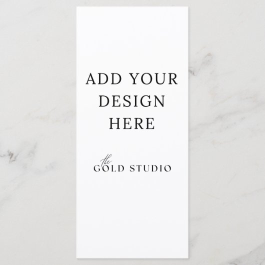 Lege menu Sjabloon (4 x 9) (Voorkant)