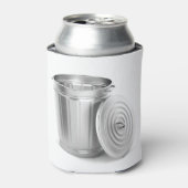 Lege metalen vuilnisbak blikjeskoeler (Blikje Voorkant)