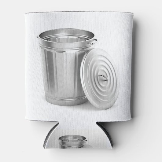 Lege metalen vuilnisbak blikjeskoeler (Voorkant)