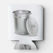 Lege metalen vuilnisbak blikjeskoeler (Achterkant)