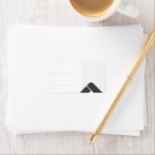 Lege minimalistische adresretourlabels etiket (Insitu)