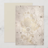 Lege, minimalistische goudFilippijnen Aankondiging (Voorkant / Achterkant)