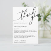 Lege moderne handtekening Aangepaste foto Hartelij Informatiekaartje (Staand voorkant)