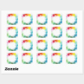 Lege Moderne Sjabloon Aangepaste Kleurrijke Abstra Vierkante Sticker (Vel)