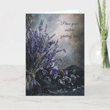 Lege Moody, Elegante Lavendel Bloemige Bewerkbaar