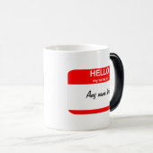 Lege naam markeert morphing mok sjabloon (Voorkant rechts)