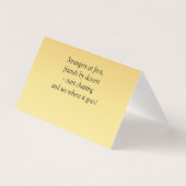 Lege naam - Table Place Card - met Berichten Kaart (Achterkant)