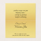 Lege naam - Table Place Card - met Berichten Kaart (Buitenkant ongevouwen)