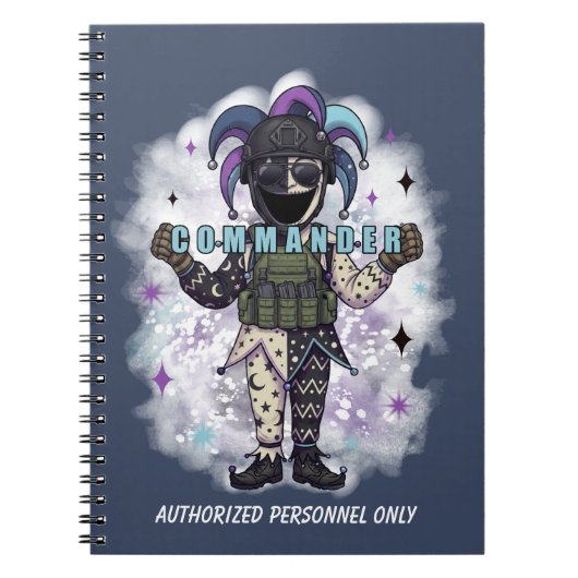 Lege Narren Vriend Commandant  Notitieboek (Voorkant)