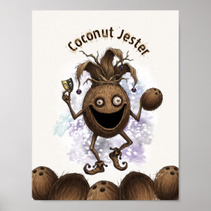 Lege Narrenvriend Kokosnoot Poster