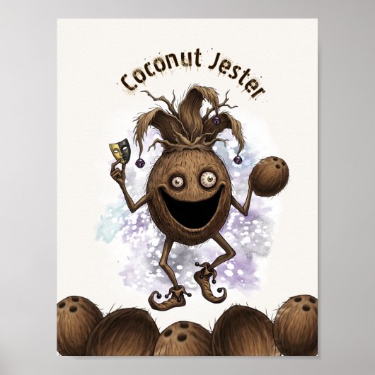 Lege Narrenvriend Kokosnoot Poster (Voorkant)
