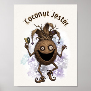 Lege Narrenvriend Kokosnoot Poster