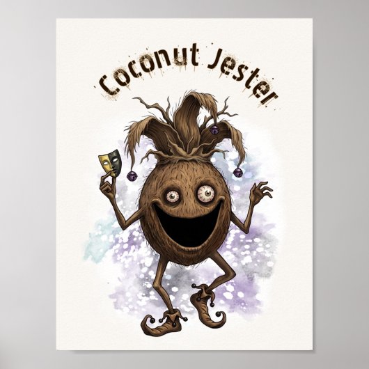 Lege Narrenvriend Kokosnoot Poster (Voorkant)