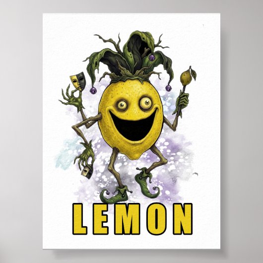 Lege Narrenvriend Limoen Poster (Voorkant)