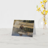 Lege Natuur in Bison Yellowstone Wildlife Kaart (Gele Bloem)