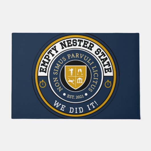 Lege nest staat - we hebben het gedaan! - Deurklep Deurmat (Voorkant)