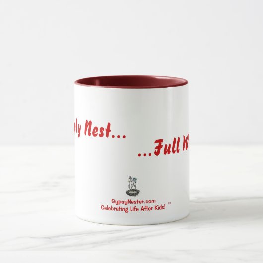 Lege nest... Volledige achtergrond Mok (Midden)