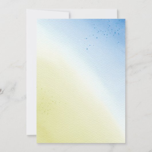 Lege Nest Waterverf Moving Aankondiging (Achterkant)