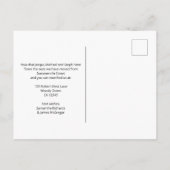 Lege Nest Waterverf Moving Aankondigingskaart (Achterkant)