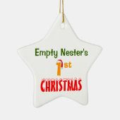 Lege Nester's eerste kerst Keramisch Ornament (Rechts)