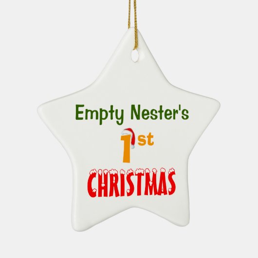 Lege Nester's eerste kerst Keramisch Ornament (Rechts)