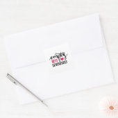 Lege nestliefde avonturen vierkante sticker (Envelop)