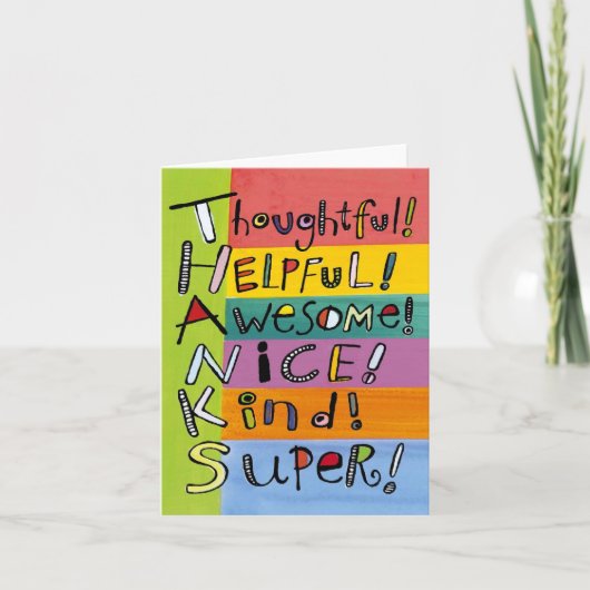 lege notakaart bedankkaart (Voorkant)