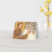lege notakaart St Francis & vogels Kaart (Gele Bloem)