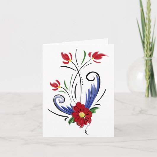 Lege Notecard Bedankkaart (Voorkant)