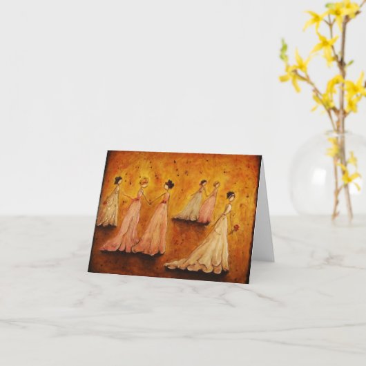 lege notecard "Elegantie" door Marabeth Quin Kaart (Gele Bloem)