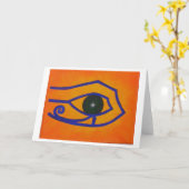 Lege Notecard "Oog van Ra " Kaart (Gele Bloem)