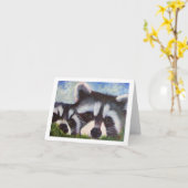 lege notecards van de wasbeerkunst kaart (Gele Bloem)