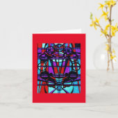 Lege notitie Kaart (Art Deco/Steampunk) (Gele Bloem)