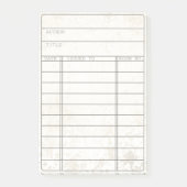 Lege  notities voor bibliotheekkaarten post-it® notes (Voorkant)