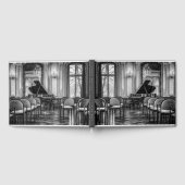 Lege notities Zwarte en Witte muziekfoto Gastenboek (Volledig)