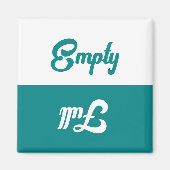 Lege of Volledige vaatwasser Magneet (Voorkant)