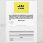 Lege, onvoorwaardelijke ontheffing en definitieve  (Voorkant)