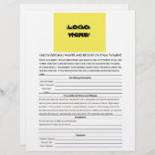 Lege, onvoorwaardelijke ontheffing en definitieve  (Voorkant / Achterkant)