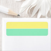 Lege organisatie voor gele en Seafoam opslag Etiket (Insitu)