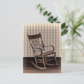 Lege oude  Rockstoel Briefkaart (Staand voorkant)