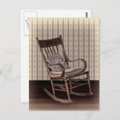 Lege oude  Rockstoel Briefkaart (Voorkant / Achterkant)