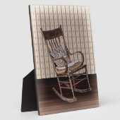 Lege oude  Rockstoel Fotoplaat (Zijkant)