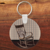 Lege oude  Rockstoel Sleutelhanger (Voorkant)