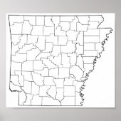 Lege overzicht van Arkansas County's (Voorkant)