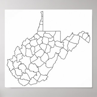 Lege overzicht West Virginia County's