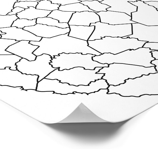 Lege overzicht West Virginia County's (Hoek)