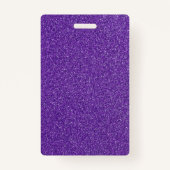 Lege Paarse Glitter DIY Sjabloon Aangepaste tekst Badge (Achterkant)