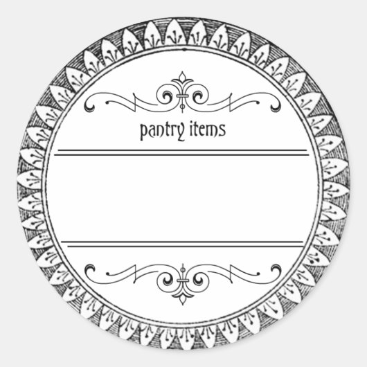 lege pantry items labels (Voorkant)