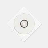 Lege papieren servetten voor cd's (Hoek)