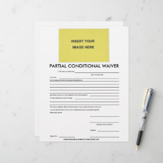 Lege partiële voorwaardelijke vrijstellingsvorm